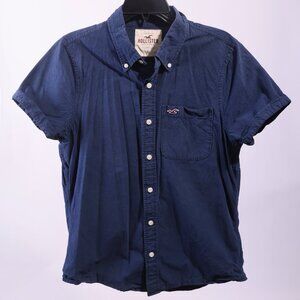 Hollister XL Short Sleeve Navy Blue Shirt